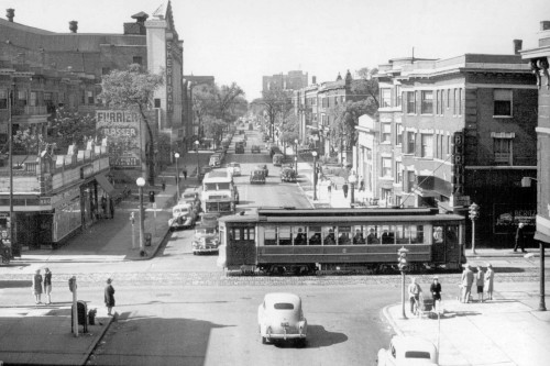 1947--Sheridan Road @ Irving Park, view north